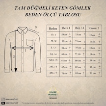 Tam Düğme Keten Erkek Gömlek
