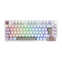 Vexor Rgb Mekanik Gaming Oyuncu Klavyesi 82 Tuş 3 Mod Bluetooth + 2.4g + Kablolu Huano Brown Kahverengi Switch Linear 2000mah Batarya Anti-ghosting Kompakt%75 Hot Swap