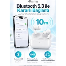 S8 Pro Bluetooth 5.3 Kablosuz Kulak İçi Kulaklık - Anc, Şeffaf Modlu, Dokunmatik, Oyun Modlu - Beyaz 1210