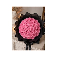 30 Lu Pembe Solmayan Gül Buketi Özel Gün Ve İsteme Çiçeği Pembe - 908804223 Pembe
