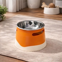 İsime Özel Yükseltilmiş Köpek Mama Kabı Paslanmaz Çelik Hazne, Ergonomik Tasarım