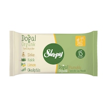Sleepy Doğal Organik Pamuklu Islak Cep Mendili 3x15'li - 8 Adet Tarı 8'li set