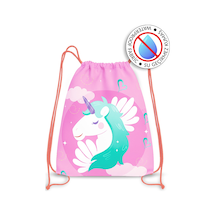 Molie Unicorn Su Geçirmez Kız Çocuk İpli Sırt - Plaj Çantası Renkli