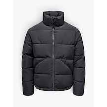 Only & Sons Onspack Lıfe Puffer Jacket Otw Vd Erkek Siyah Mont - 22034718