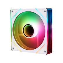 1st Player Fc7r 120mm Reverse 4pın Pwm + 3pın Argb Tekli Ayna Tasarımlı Beyaz Kasa Fanı