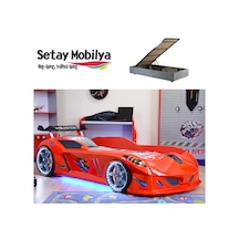 Setaymobilya Bazalı Arabalı Yatak , Jaguar Full Ledli Bazalı Araba Yatak