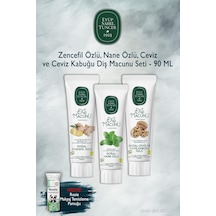 Eyüp Sabri Tuncer 90 Ml X3 Zencefil, Nane, Ceviz Özlü Diş Macunu, Rosie Beyazlık