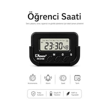 Kenko Kk-613d Dijital Saat, Kronometre Ve Alarm Fonksiyonlu, Siyah, Abs Plastik, Araç İçi Ve Masaüstü Kullanım, Pomodoro Timer, Lcd Ekranlı
