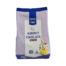Metro Chef Kırıntı Çikolata 1 Kg Bitter - Pastacılık Ve Tatlılar İçin 4'li Avantaj Paketi Mıchu