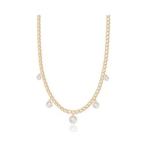 Diamond Line-Gülaylar - Sarı Altın 14 Ayar Trend Kolye N11.25323
