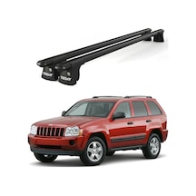 Trio-ı Jeep Grand Cherokee 2002-2010 Uyumlu Siyah Kilitli Ara Atkı 135cm Port Bagaj Tavan Barı