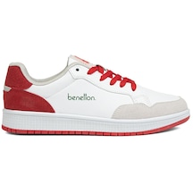 Benetton Bn-30869 - 3471 Beyaz Kırmızı - Erkek Spor Ayakkabı 001