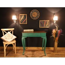 Wooding 80 Cm Çekmeceli Masif Yeşil Ceviz Dresuar (548587068) Yeşil