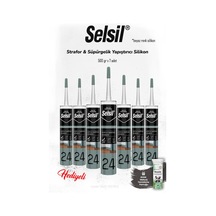 Selsil 7'li 300 Ml Strafor & Süpürgelik Yapıştırıcı Silikon Ve Rosıe