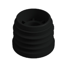 Cateksss 42 Mm Kademeli Plastik Rotil Gövdesi M10 Siyah - 45 Li Paket
