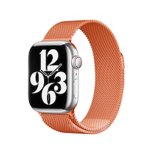 Mobilefix Watch 38mm Uyumlu Krd-01 Metal Kordon-turuncu