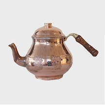 Bakır Demlik Ahşap Kulp