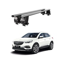Royal Opel Grandland X 2017 Ve Sonrası Uyumlu Gri Ara Atkı Port Bagaj Tavan Barı
