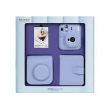 Mini 13 Fotoğraf Makinesi 10'lu Film Kare Albüm Ve Deri Kılıf Bundle Box Mavi