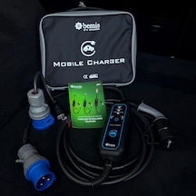Bemis Mono Mobile Elektrikli Araç Taşınabilir Şarj Cihazı 3,7 - 7,4 Kw - 5 Metre - Çanta  3,7 - 7,4 Kw