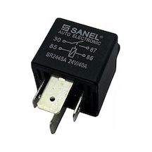 Sanel 24V Röle 4 Uçlu 40 A 70 A Tipi 2 Uç Küçük / 2 Uç Büyük N11.730
