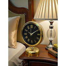 Prestige Gold Roma 25 X 20 Cm Metal Masa Saati Kırmızı - Kahverengi