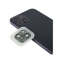 Mobilteam Apple Uyumlu iPhone 13 Cl-08 Kamera Koruyucu-koyu Yeşil Koyu Yeşil