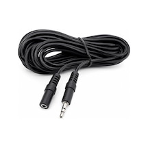 Elektromer El-8942 Siyah 3.5mm Stereo Erkek/dişi 10 Metre Uzatma Kablo Tarif Edildiği Gibi