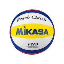 Mikasa Sentetik Deri Plaj Voleybol Topu Bv552c-wybr Sarı - Mavi