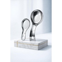 Inox Paslanmaz Çelik Kaşık & Kepçe Altlığı Seti 2 Adet, Büyük-küçük Boy 723141 Diğer