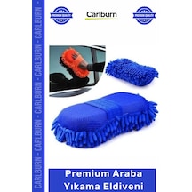 Eldiven Mikrofiber Çizmez Oto Bakım Lüks Köpüklü Yumuşak Süngerli Premium Araba Yıkama Eldiveni