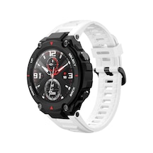 Amazfit T-rex Pro Kordon Silicone Sport Band Beyaz Çok Renkli