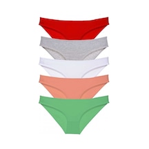 Royaleks 5 Adet Süper Eko Set Likralı Kadın Slip Külot 518 (554160486)-S Çok Renkli