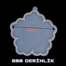 Epoksikalipmarketi Epoksi Silikon Kalıp Çiçek Bardak Altlığı