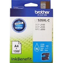 Brother Lc535Xlc Cyan Mavi 1.300 Sayfa Kartuş Dcp J105 Mfc J200