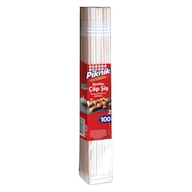 Piknik Ağaç Bambu Çöp Şiş 25 Cm 100'lü 113-p