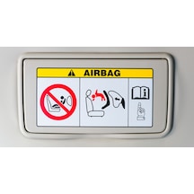 12Cmx6,3Cm Airbag Etiketi Araba Hava Yastığı Sticker 2 Adet