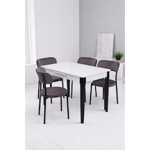 Paris Beta Lak Panel Açılır Mutfak Masa Takımı 70x110cm