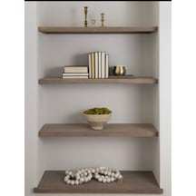 Dekoratif Ahşap 3'lü Raf 80x20x4 Ahşap