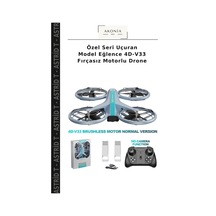 Özel Seri Uçuran Model Eğlence 4d-v33 Fırçasız Motorlu Drone