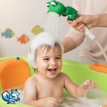 Bluefox Sevimli Hayvan Figürlü Bebek Duş Başlığı Annelerin Yardımcısı Eğitici Banyo Oyuncağı, Kolay Kurulum, El-göz Koordinasyonu Geliştirici, Çocuklar İçin Renkli Ve Eğlenceli