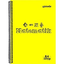 Mynote A4 Plastik Kapak Spiralli Derse Özel Defter Müzik 40 Yp