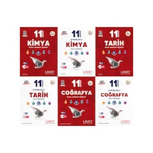 Limit 2027 11. Sınıf Kimya + Tarih + Coğrafya Konu Anlatım Föyleri + Soru Bankası Seti 6 Kitap Maarif Model