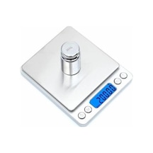 Çelik Kasa Hassas Elektronik Taşınabilir Cep Terazi Tartı 2 Kg 0.1 Gr Kuyumcu Terazisi