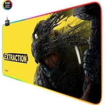 Rgb Gaming Oyuncu Mousepad 90x40 Xxl Kaymaz Taban Exraction Mouse Pad 4mm Kalınlık