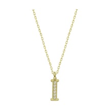 Casera's Gümüş Gold İ Harfi Kadın Kolye Csr2184222 Gümüş