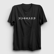 Presmono Unisex Logo Haggard T-shirt Siyah