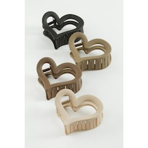 Kalp Renkli Mandal Toka 7 Cm Kahverengi 29365068