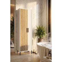 Yurudesign Daisy Çok Amaçlı Dolap Vileda Banyo Dolabı, Keçe-Beyaz Çok Renkli
