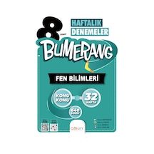 8.Sınıf Bumerang 32 Haftalık Fen Bilimleri Denemeleri